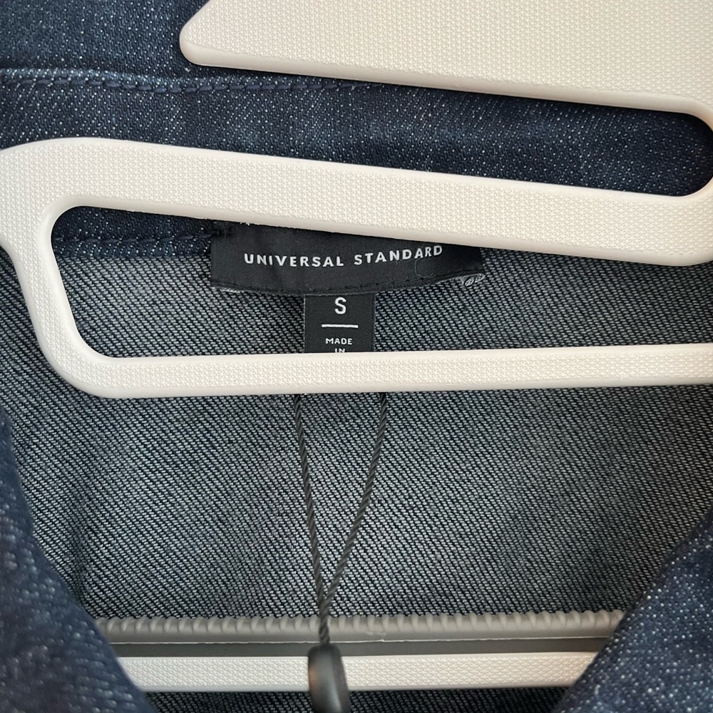 Universal Standard Denim Utility Jacket - size 14-16 - Picture 7 of 8